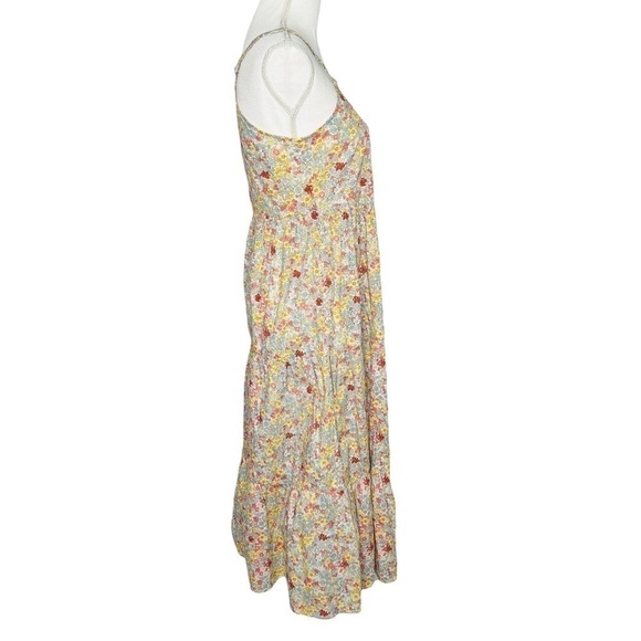 We Are Kindred Tiered Midi Dress White Floral NWT - Picture 4 of 14
